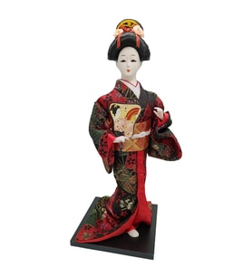 Japon Kimonolu Geyşa Bebek Biblo 30 cm No.21