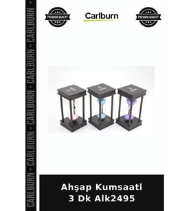 Özel Üretim Dekoratif Masaüstü Hediyelik Zaman Ölçer Ahşap Kumsaati 3 Dk Alk2495