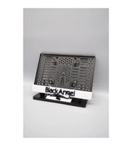 Black Angel 3D Kabartmalı Beyaz Pleksi Motor Plakalık