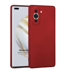 Microsonic Matte Silicone Huawei Nova 10 Pro Kılıf Kırmızı