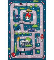 Eliana Home Baskılı, Yıkanabilir Kaymaz Taban Çocuk Halısı LNA4105-SD778 100x150 cm (Lacivert)