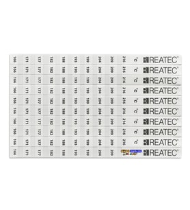 REATEC Sıcaklık Ölçüm Etiketi Isı Ölçer Ölçüm Aralığı 166 °c - 216 °c (10adet)