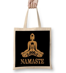 Namaste Yoga Bez Çanta Uzun Saplı