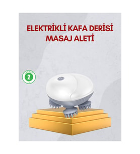Mey İthalat® Kablosuz Kafa Vücut Masaj Aleti Taşınabilir Tasarım
