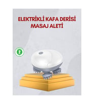 Mey İthalat® Kablosuz Kafa Vücut Masaj Aleti Taşınabilir Tasarım