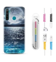 Realme 5i 5 Pro 6i 7 Pro 8 Kılıf Kablo Koruma Spiral Silikon Great Moon 1301