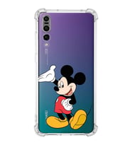 Huawei P20 Pro  Köşe Korumalı Antişok Kapak Mickey Mouse Tasarımlı Şeffaf  Kılıf