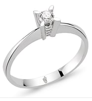 Romeo Pırlanta 0.20 Ct Tektaş Yüzük RM20016 (Çok Renkli)