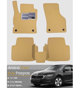 SKODA OCTAVİA NX (2020-2024) Uyumlu EVA Paspas Tam Set–Oto Paspas,Araca Özel,Kolay Montaj