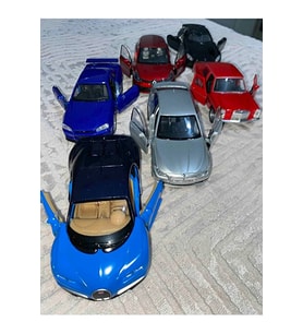 Welly 1/36 Çek Bırak Bmw, Mercedes, Renault, Nissan, Bugatti Oyuncak Araba