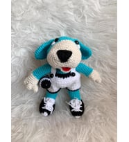 Topçu Köpek Amigurumi Organik Oyuncak