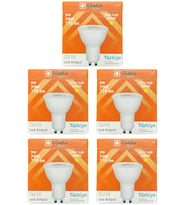 (5 Adet) Osaka 9W (70W) Sarı Işık (3000K) GU10 Duylu Led Çanak Ampul