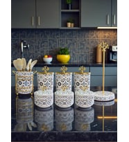 Çeyiz Seti - 103 Ceramic Desen Mutfak Seti Gold