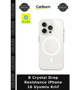 B Crystal Drop Resistance iPhone 16 Uyumlu Kılıf Cihaz Aksesuar Telefon Parça Cep Kılıfı