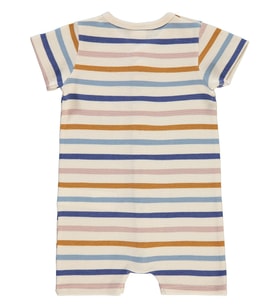Civil Baby Kaplan Baskılı Çizgi Empirme 6-18 Ay Tulum - Fil Dişi