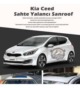 Kia Ceed Parlak Siyah Yalancı Çakma Sahte Sunroof
