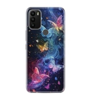 GM 21 Plus Kılıf HD Resim Baskılı Neon Kelebekler StKd -092