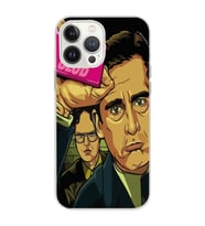 Iphone 12 PRO Uyumlu Michael Scott Fight Club Tasarımlı Şeffaf Telefon Kılıfı