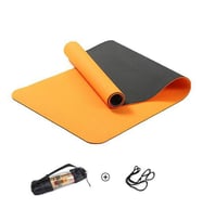 Pilates & Yoga Egzersiz Matı Çift Renkli  TURUNCU