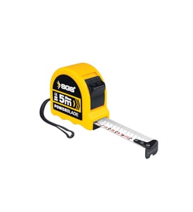 Şerit Metre 5m x 19mm Çift Stop Kilitli Ölçüm Metresi