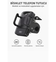 C109 360° Ayarlanabilir Bisiklet & Motosiklet Telefon Tutucu – Tek Elle Kullanım Gidon Bağlantılı