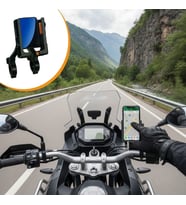 Evrensel Motosiklet Telefon Tutucu – Kaymaz, Kilitlenebilir Güvenli Tutuşlu, 360° Ayarlanabilir Gidon Bağlantılı Akıllı Telefon Aparatı (5343)
