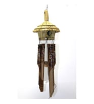 Periboia Hasır Kuş Yuvalı Bambu Çan 50 cm