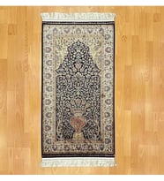 İpek 70 x 120 Desenli Siyah Seccade