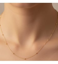 STİL İNCİSİ/XUPING JEWELRY DORİKA İNCE MODEL KOLYE (Altın Rengi)