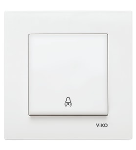 VİKO Karre Zil Anahtarı Beyaz (Çerçevesiz) 90967Z06 VİKO
