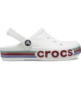 Crocs 209730-100 Bayaband Rainbow Glitter Clg K Çocuk Sandalet (Beyaz)