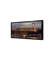 Gece Boğaziçi Köprüsü Çerçeveli Mdf Tablo
