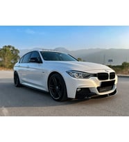 BMW 3 Series F30 2012-2019 M-Pack Ön Lip (3 Parça) (Siyah)