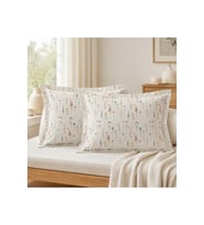 ÇİÇEK DESENLİ VOLANLI YASTIK KILIFI 2ADET 50X70CM