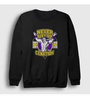 Presmono Unisex Siyah Cenation Güreş Wwe John Cena Sweatshirt 496388tt