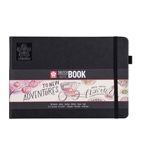 Sakura Sert Kapak Skechbook Ivory Kağıt 140 gr 21x15 cm 80 yp 