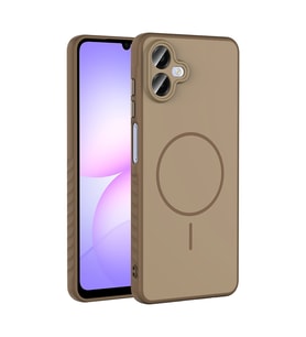 Samsung Galaxy A07 Uyumlu Kılıf M-safe Şarj Özellikli Zore Tea Kapak