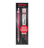 Rotring Okul Seti Tikky Rd 0.5+Min Silgi Hediyeli Ahududu Pembe