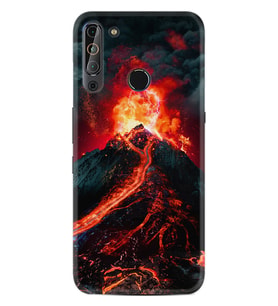 Casper Via X20 Kılıf Silikon Desen Yanardağ 1611
