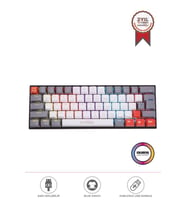 Torima TK-11 Beyaz Mekanik Kablosuz Blue Switch Rgb Işıklı Gaming Sarjlı Q Klavye