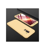 Samsung Galaxy A6 Plus 2018 Uyumlu Kılıf Zore Ays Kapak (Gold)