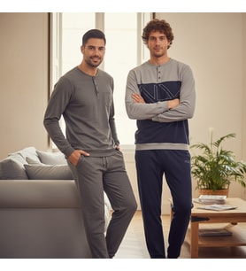Erkek Pamuklu Bohçalık Ve Çeyizlik 2 Adet 2'li Pijama Takımı BB2478