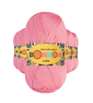 5 Adet Lüks Patik İpi Yünü Koyu Pembe 98298 - bonbon mudanis
