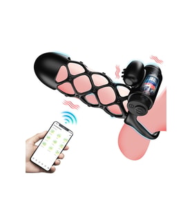 Telefon Kontrollü Titreşimli Penis Kılıfı – Şarjlı