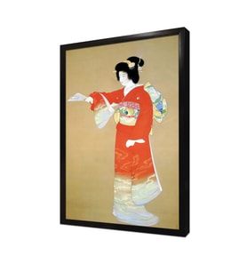 Japon Kadın Çerçeveli Mdf Tablo