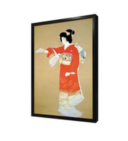 Japon Kadın Çerçeveli Mdf Tablo