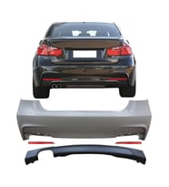 bmw 3.seri f30 uyumlu plastik mtech arka tampon set