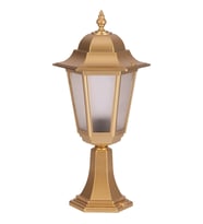 AVONNI BSU-68054-BSA-KOP Sarı Boyalı Dış Mekan Aydınlatma E27 Aluminyum Döküm Dip Polikarbon Cam 27cm