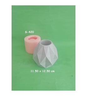 Geometrik Vazo Silikon Kalıp