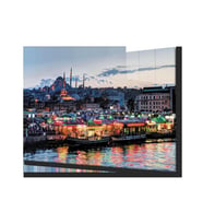 İstanbul Manzara 4mm Dayanıklı Cam Tablo Temperli Cam